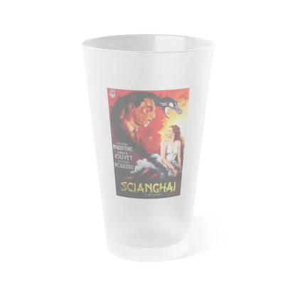 THE SHANGHAI DRAMA (ITALIAN) 1938 Movie Poster - Frosted Pint Glass 16oz-Go Mug Yourself