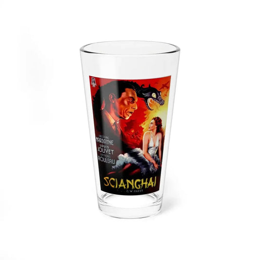THE SHANGHAI DRAMA (ITALIAN) 1938 Movie Poster - Pint Glass 16oz 16oz - Go Mug Yourself