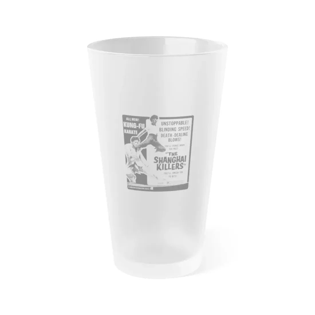 THE SHANGHAI KILLERS 1971 Movie Poster - Frosted Pint Glass 16oz Default Title - Go Mug Yourself