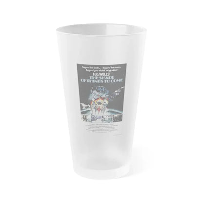 THE SHAPE OF THINGS TO COME 1979 Movie Poster - Frosted Pint Glass 16oz 16oz Frosted - Go Mug Yourself