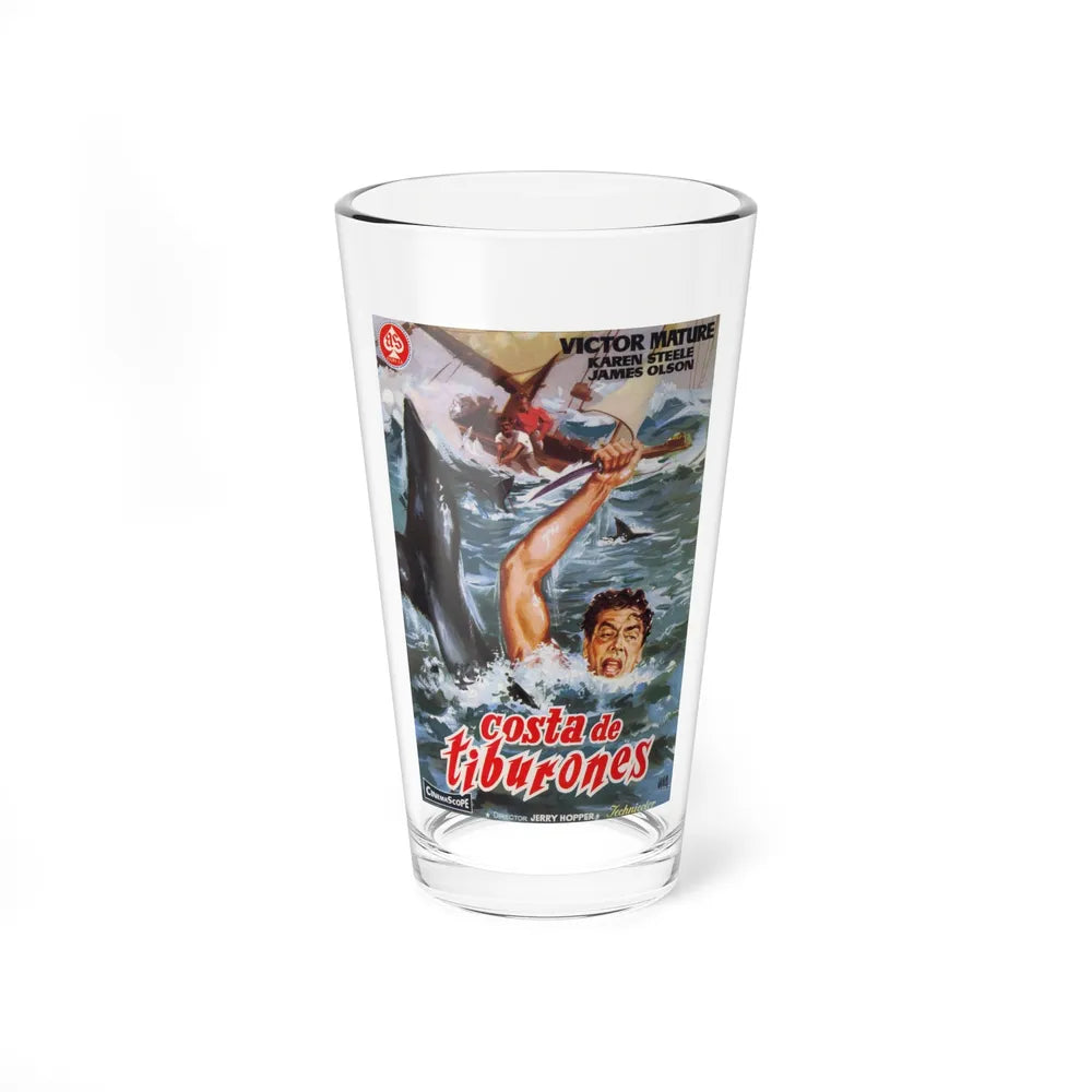 THE SHARKFIGHTERS 1956 Movie Poster - Pint Glass 16oz-16oz-Go Mug Yourself