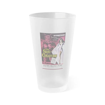 THE SHE-CREATURE 1956 Movie Poster - Frosted Pint Glass 16oz Default Title - Go Mug Yourself