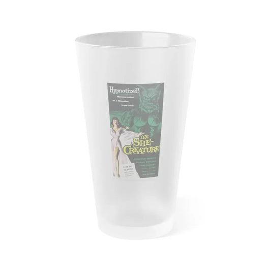 THE SHE-CREATURE (2) 1956 Movie Poster - Frosted Pint Glass 16oz Default Title - Go Mug Yourself