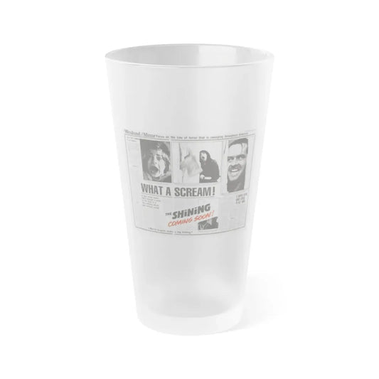 THE SHINING (TEASER) 1980 Movie Poster - Frosted Pint Glass 16oz Default Title - Go Mug Yourself