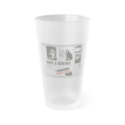 THE SHINING (TEASER) 1980 Movie Poster - Frosted Pint Glass 16oz-Go Mug Yourself