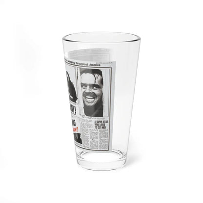 THE SHINING (TEASER) 1980 Movie Poster - Pint Glass 16oz-Go Mug Yourself