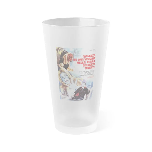 THE SHIVER OF THE VAMPIRE (ITALIAN) 1971 Movie Poster - Frosted Pint Glass 16oz-Go Mug Yourself