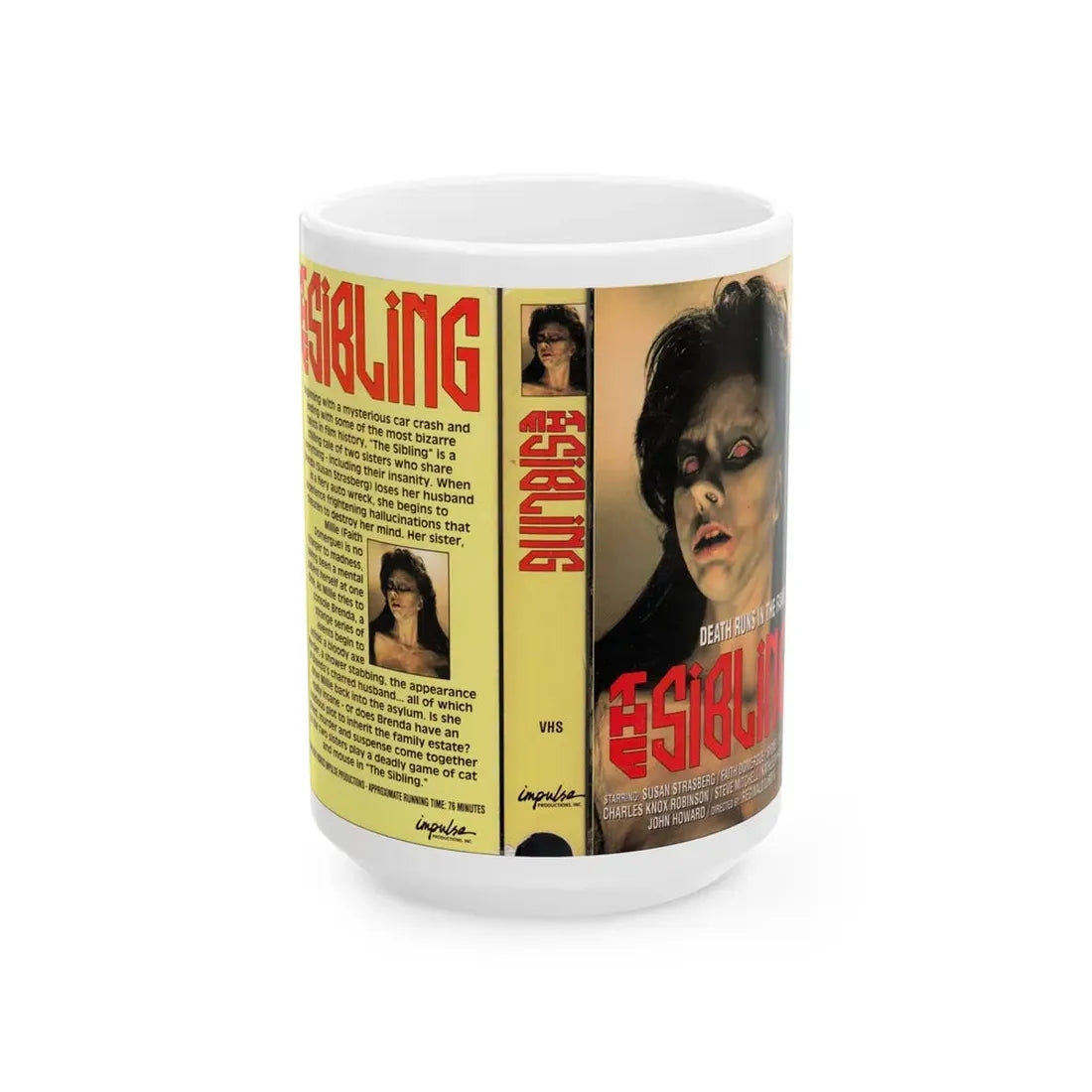 THE SIBLING (VHS COVER) - White Coffee Mug 15oz - Go Mug Yourself