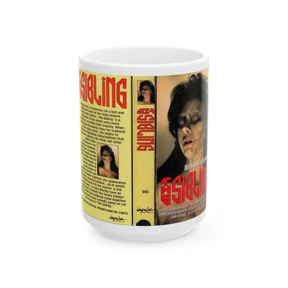THE SIBLING (VHS COVER) - White Coffee Mug 15oz - Go Mug Yourself