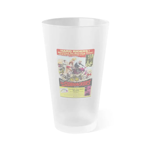 THE SIDEHACKERS 1969 Movie Poster - Frosted Pint Glass 16oz Default Title - Go Mug Yourself