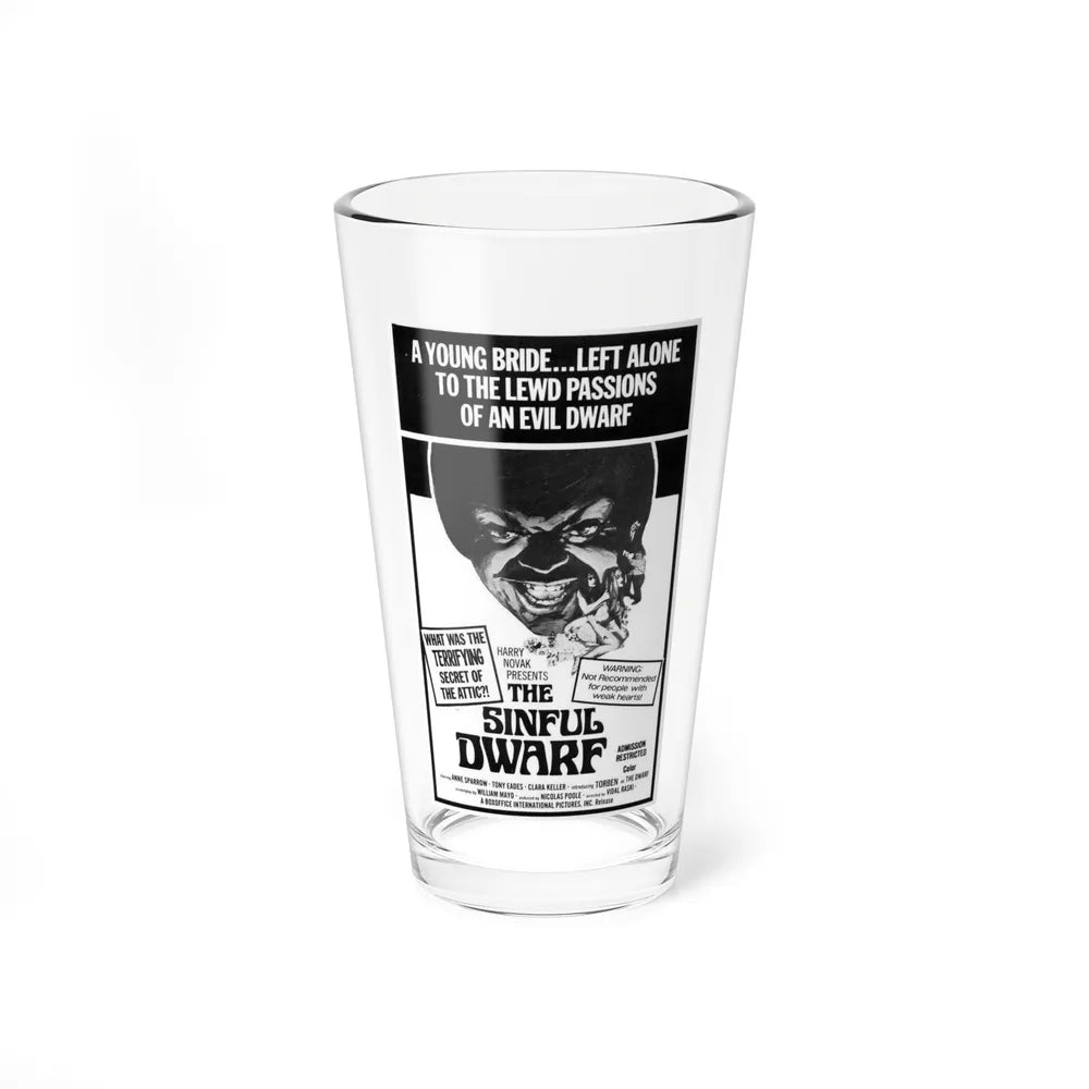 THE SINFUL DWARF 1973 Movie Poster - Pint Glass 16oz-16oz-Go Mug Yourself