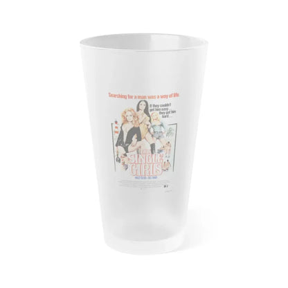 THE SINGLE GIRLS 1973 Movie Poster - Frosted Pint Glass 16oz Default Title - Go Mug Yourself
