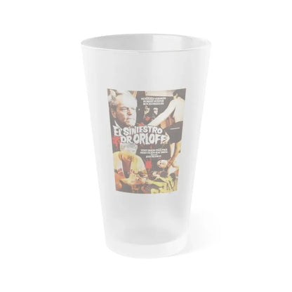 THE SINISTER DR. ORLOFF 1984 Movie Poster - Frosted Pint Glass 16oz Default Title - Go Mug Yourself