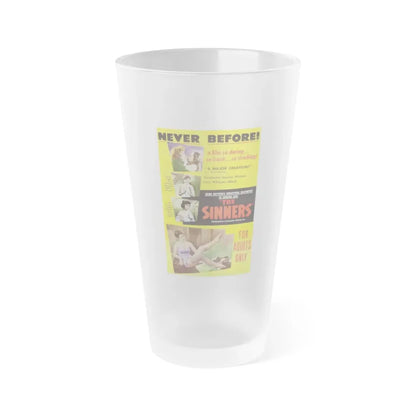 THE SINNERS 1949 Movie Poster - Frosted Pint Glass 16oz Default Title - Go Mug Yourself