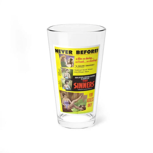 THE SINNERS 1949 Movie Poster - Pint Glass 16oz 16oz - Go Mug Yourself