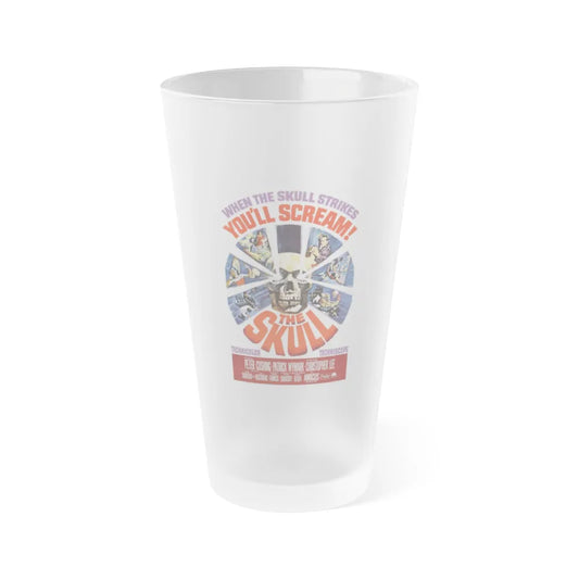 THE SKULL (2) 1965 Movie Poster - Frosted Pint Glass 16oz-Go Mug Yourself