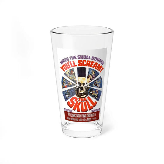 THE SKULL (2) 1965 Movie Poster - Pint Glass 16oz 16oz - Go Mug Yourself