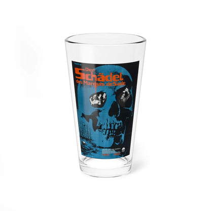 THE SKULL (GERMAN) 1965 Movie Poster - Pint Glass 16oz-16oz-Go Mug Yourself