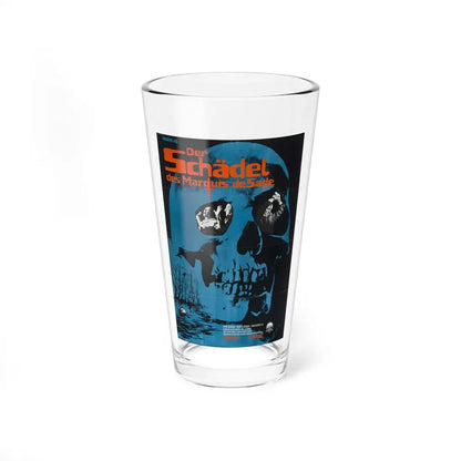 THE SKULL (GERMAN) 1965 Movie Poster - Pint Glass 16oz 16oz - Go Mug Yourself