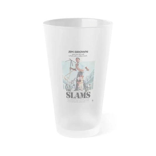 THE SLAMS 1973 Movie Poster - Frosted Pint Glass 16oz 16oz Frosted - Go Mug Yourself