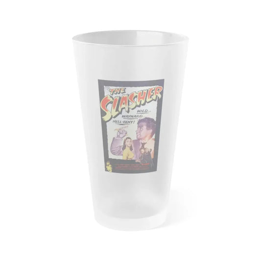 THE SLASHER 1953 Movie Poster - Frosted Pint Glass 16oz 16oz Frosted - Go Mug Yourself