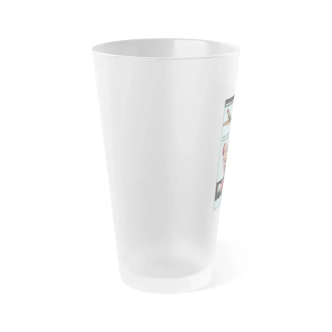 THE SLASHER ...IS THE SEX MANIAC 1972 Movie Poster - Frosted Pint Glass 16oz - Go Mug Yourself