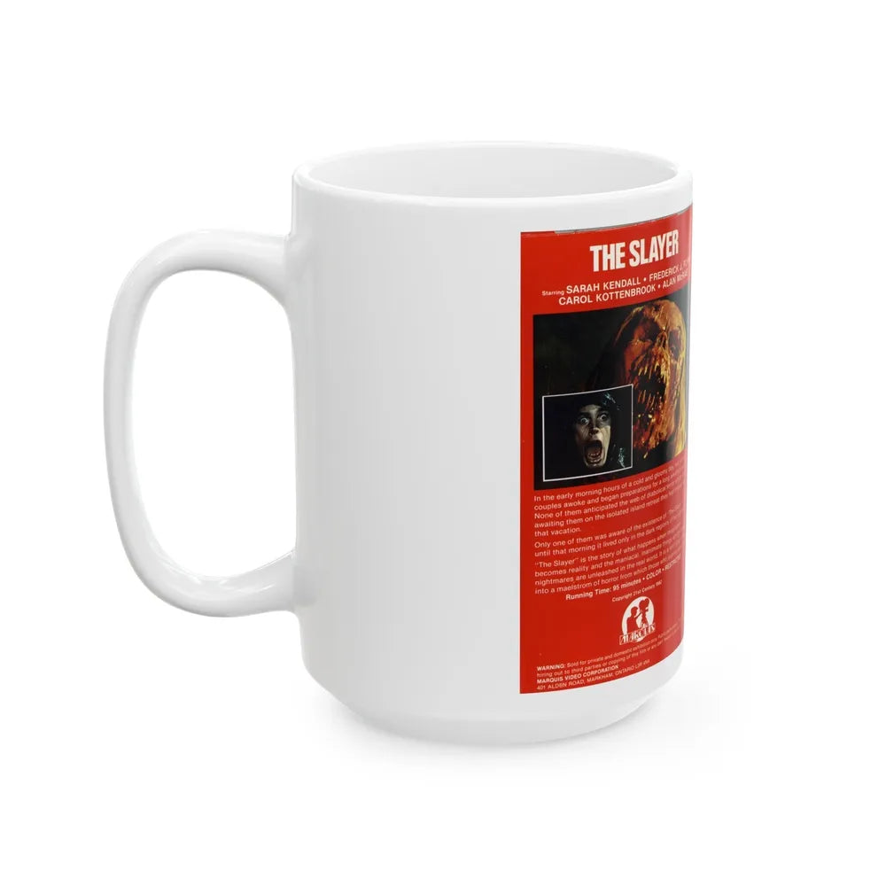 THE SLAYER (VHS COVER) - White Coffee Mug-Go Mug Yourself