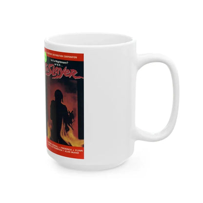 THE SLAYER (VHS COVER) - White Coffee Mug - Go Mug Yourself