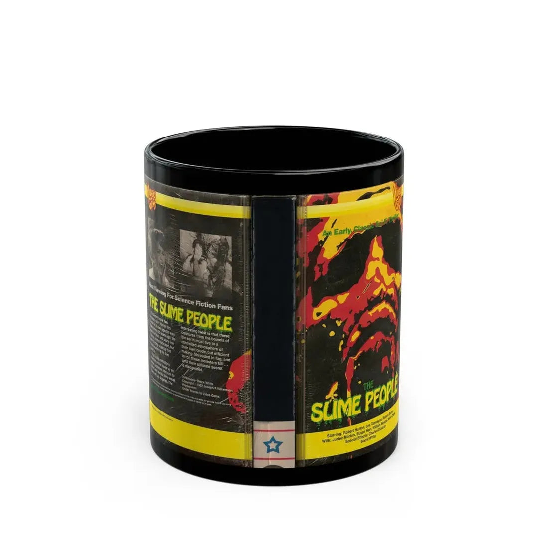 THE SLIME PEOPLE (VHS COVER) - Black Coffee Mug 11oz - Go Mug Yourself