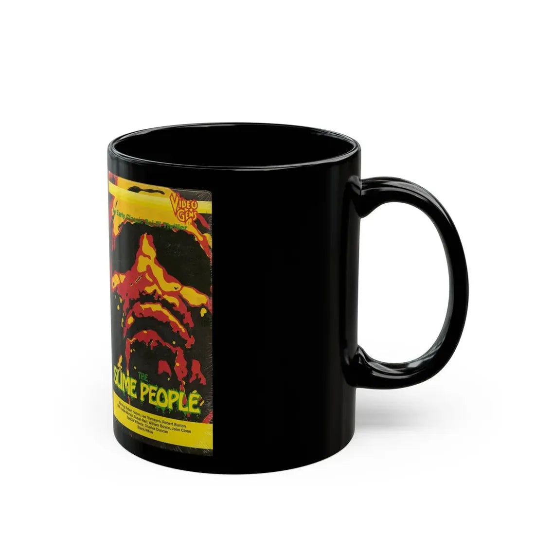 THE SLIME PEOPLE (VHS COVER) - Black Coffee Mug - Go Mug Yourself
