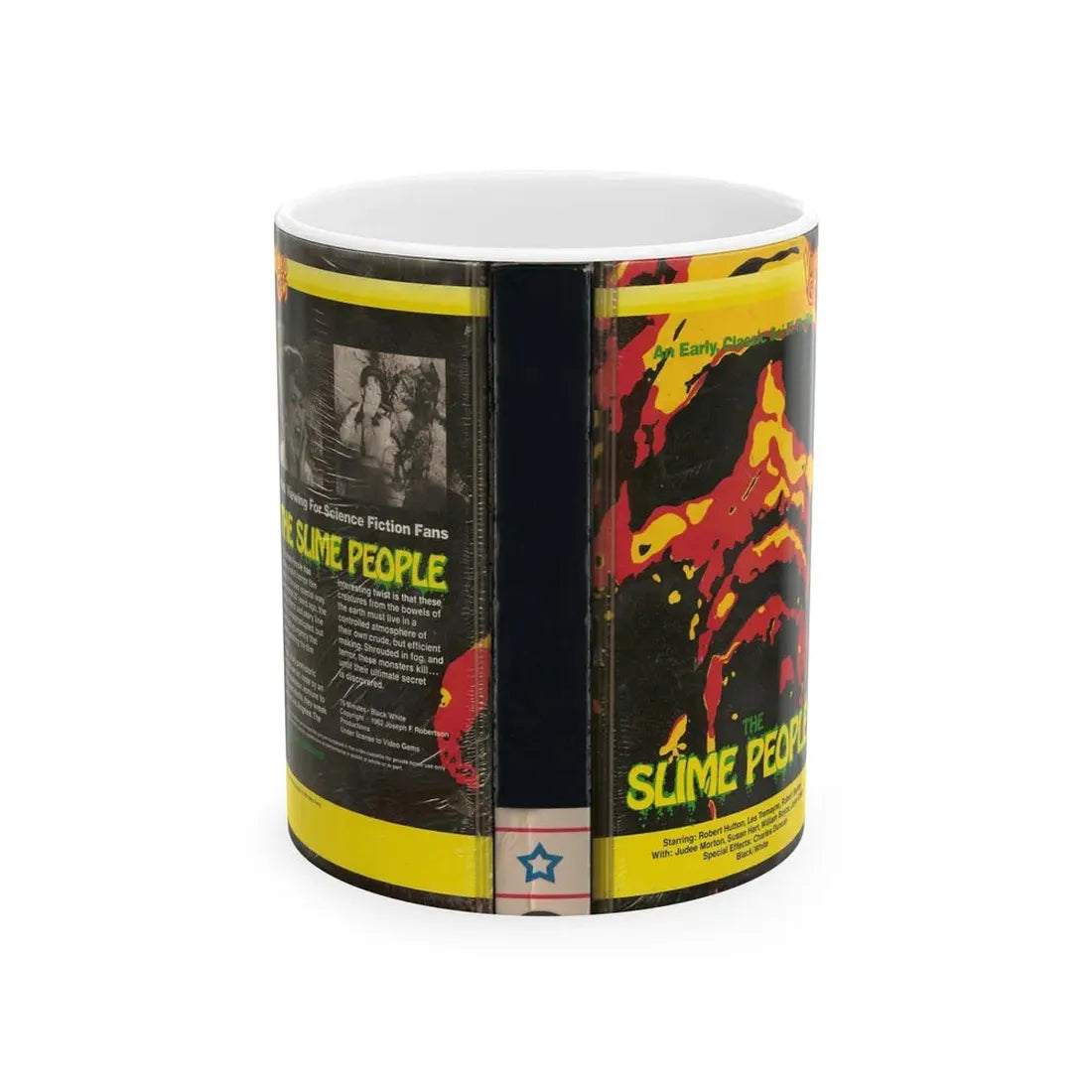 THE SLIME PEOPLE (VHS COVER) - White Coffee Mug 11oz - Go Mug Yourself