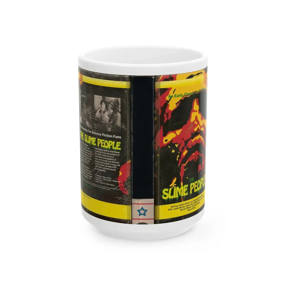 THE SLIME PEOPLE (VHS COVER) - White Coffee Mug 15oz - Go Mug Yourself
