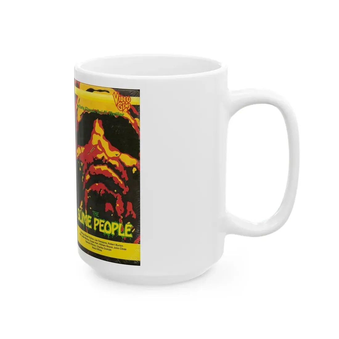 THE SLIME PEOPLE (VHS COVER) - White Coffee Mug - Go Mug Yourself