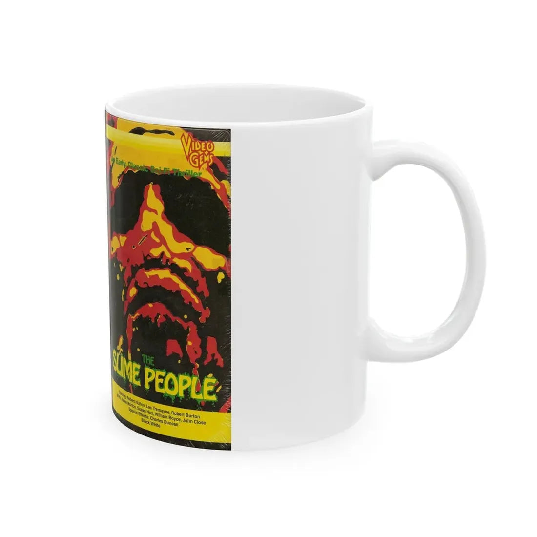 THE SLIME PEOPLE (VHS COVER) - White Coffee Mug - Go Mug Yourself