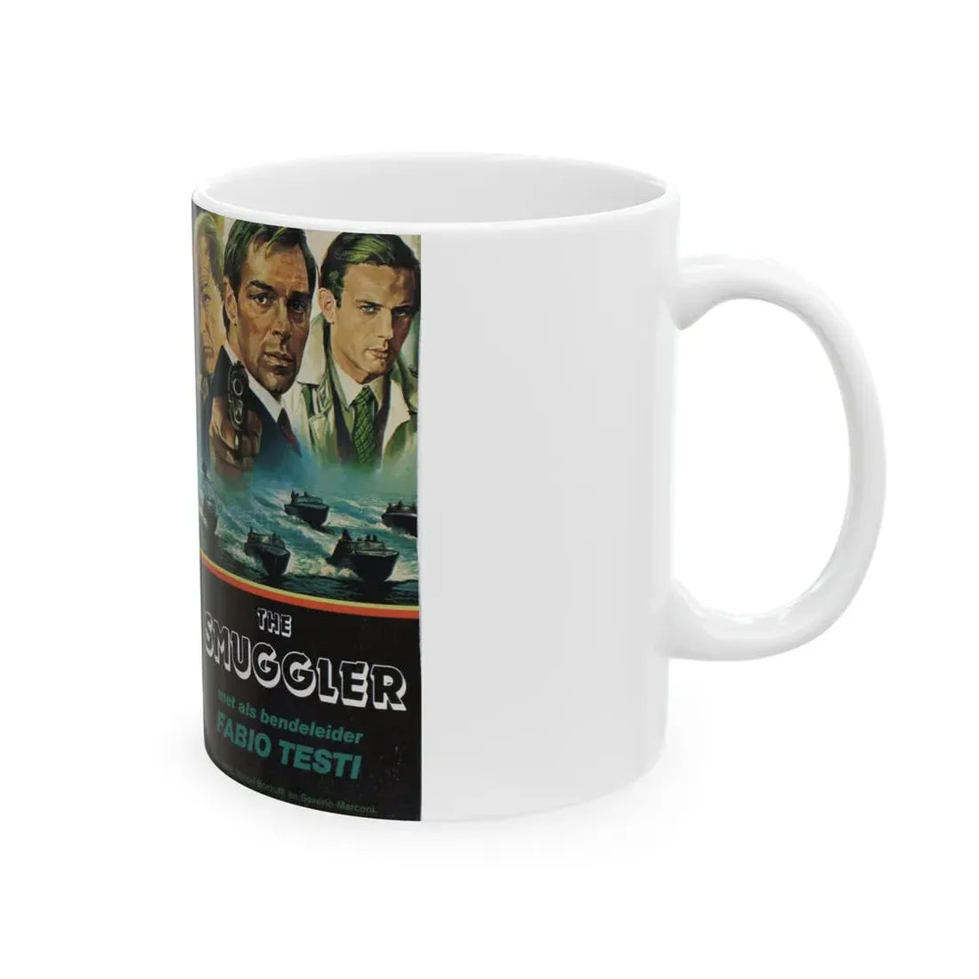THE SMUGGLER (VHS COVER) - White Coffee Mug - Go Mug Yourself