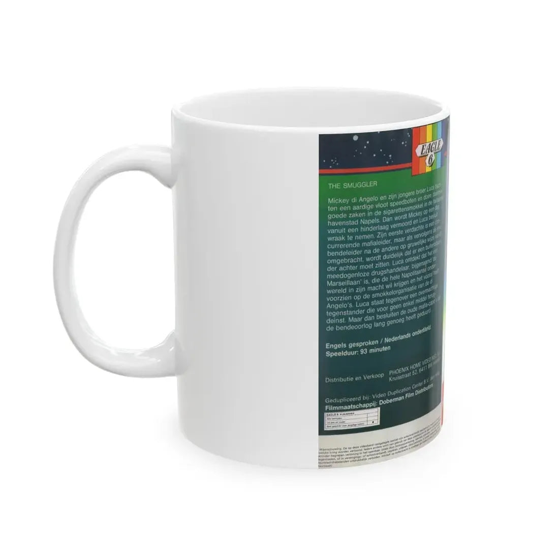 THE SMUGGLER (VHS COVER) - White Coffee Mug - Go Mug Yourself