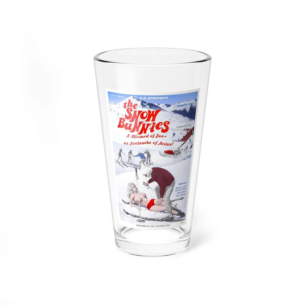 THE SNOW BUNNIES 1972 Movie Poster - Pint Glass 16oz-16oz-Go Mug Yourself