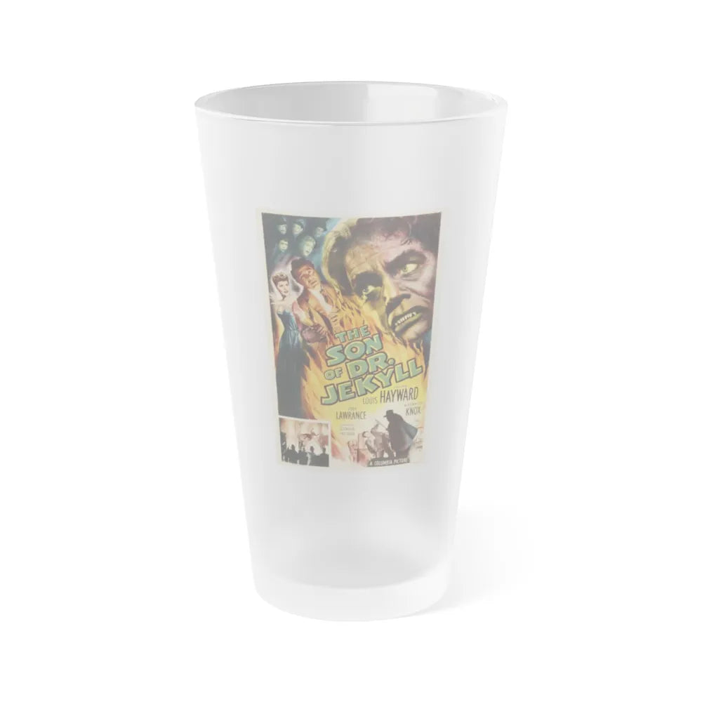 THE SON OF DR JEKYLL 1951 Movie Poster - Frosted Pint Glass 16oz-16oz-Frosted-Go Mug Yourself