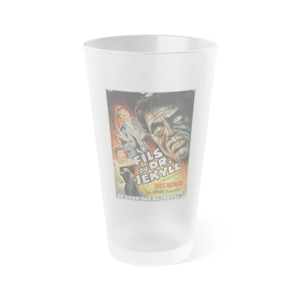 THE SON OF DR JEKYLL (BELGIAN) 1951 Movie Poster - Frosted Pint Glass 16oz-16oz-Frosted-Go Mug Yourself