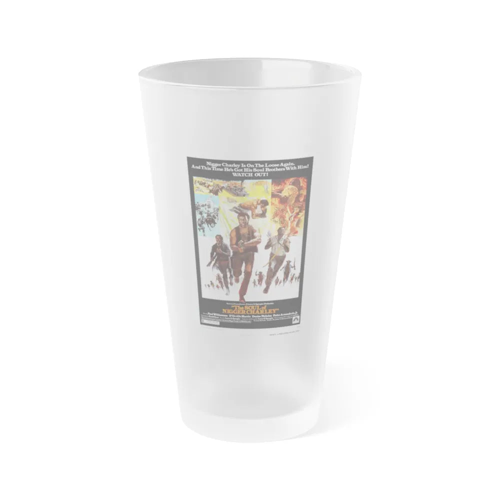 THE SOUL OF NIGGER CHARLEY 1973 Movie Poster - Frosted Pint Glass 16oz-16oz-Frosted-Go Mug Yourself