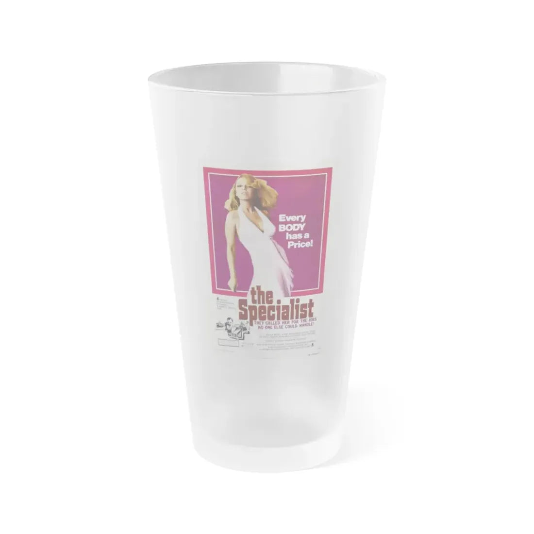 THE SPECIALIST 1975 Movie Poster - Frosted Pint Glass 16oz Default Title - Go Mug Yourself