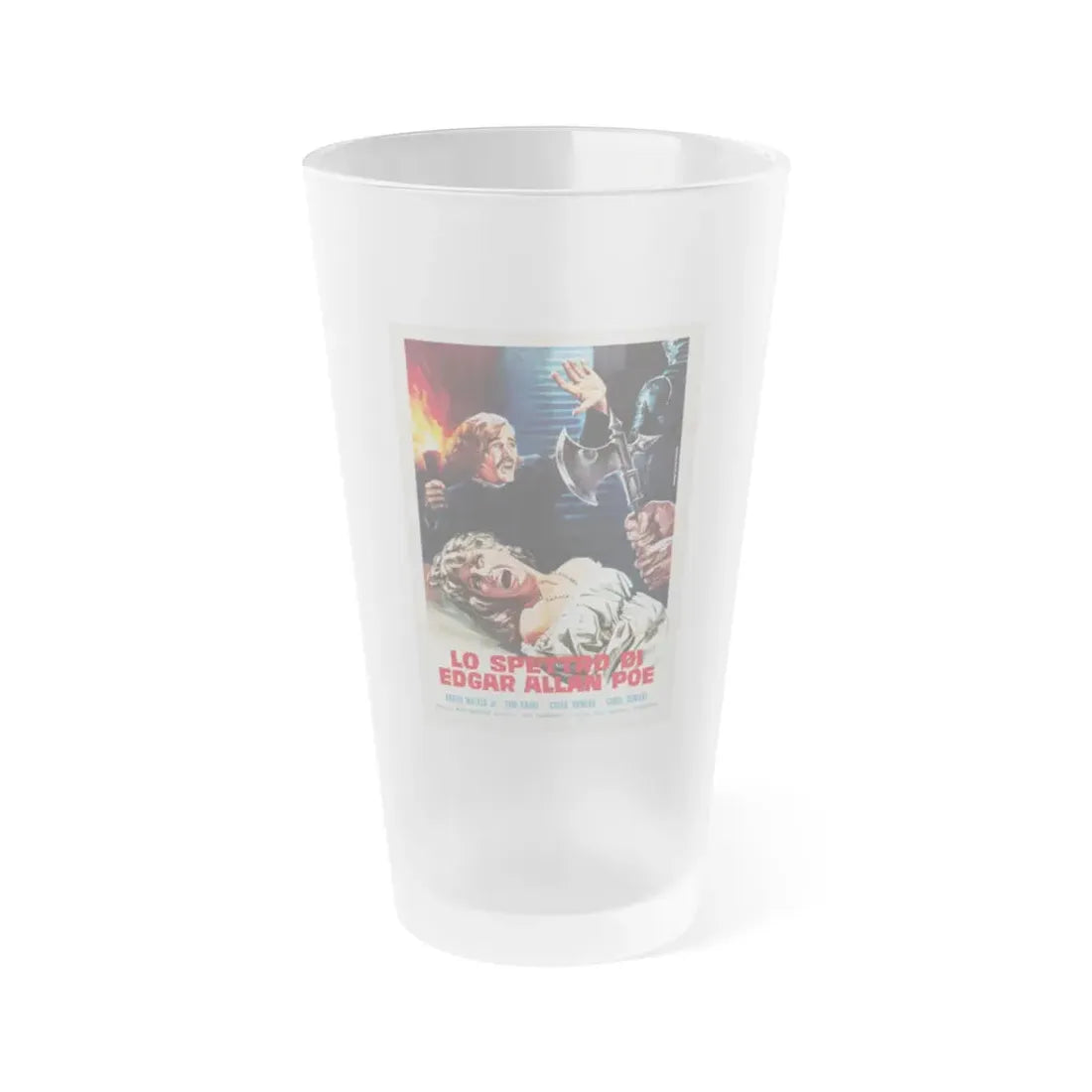 THE SPECTRE OF EDGAR ALLAN POE (ITALIAN) 1974 Movie Poster - Frosted Pint Glass 16oz Default Title - Go Mug Yourself