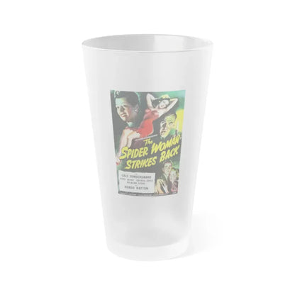 THE SPIDER WOMAN STRIKES BACK 1946 Movie Poster - Frosted Pint Glass 16oz Default Title - Go Mug Yourself