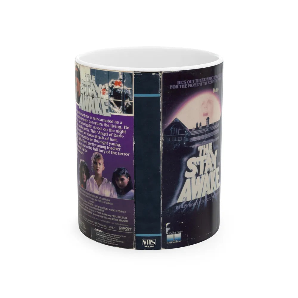 THE STAY AWAKE (VHS COVER) - White Coffee Mug-11oz-Go Mug Yourself