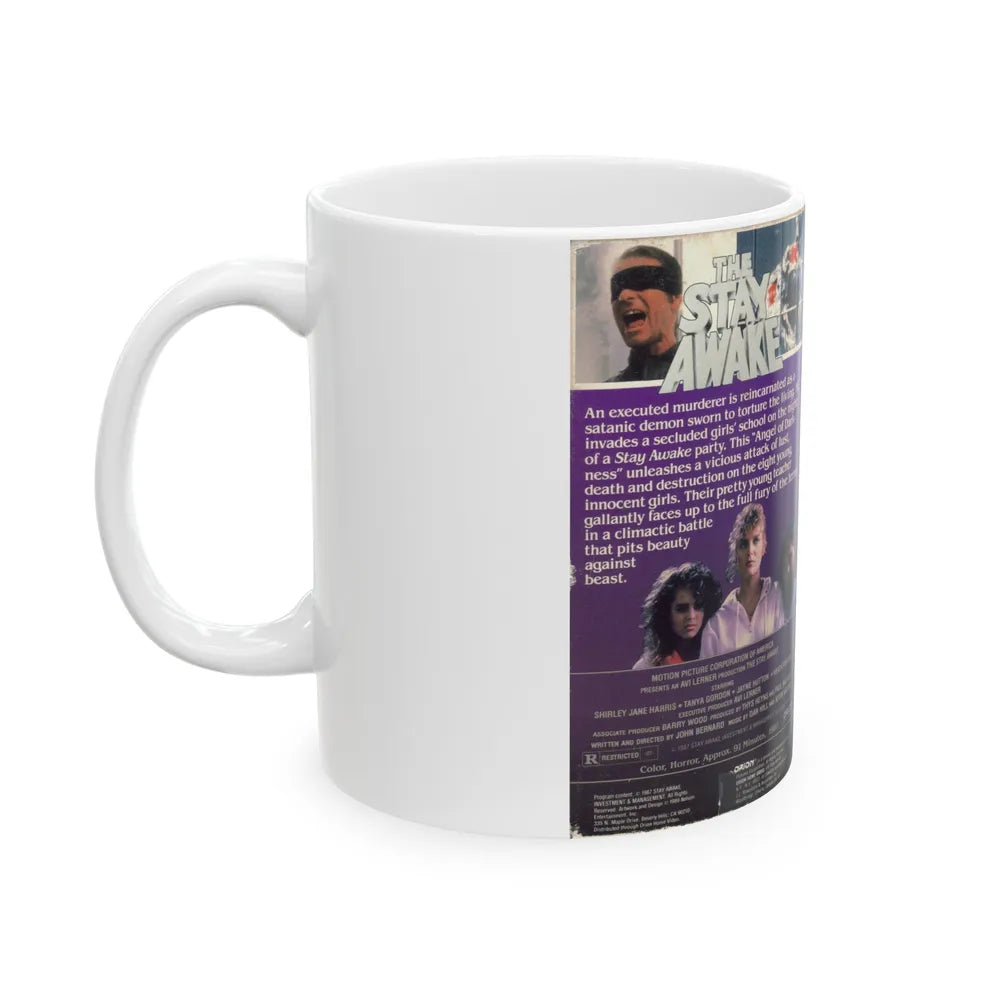 THE STAY AWAKE (VHS COVER) - White Coffee Mug-Go Mug Yourself