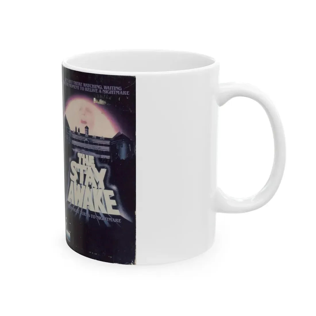 THE STAY AWAKE (VHS COVER) - White Coffee Mug - Go Mug Yourself