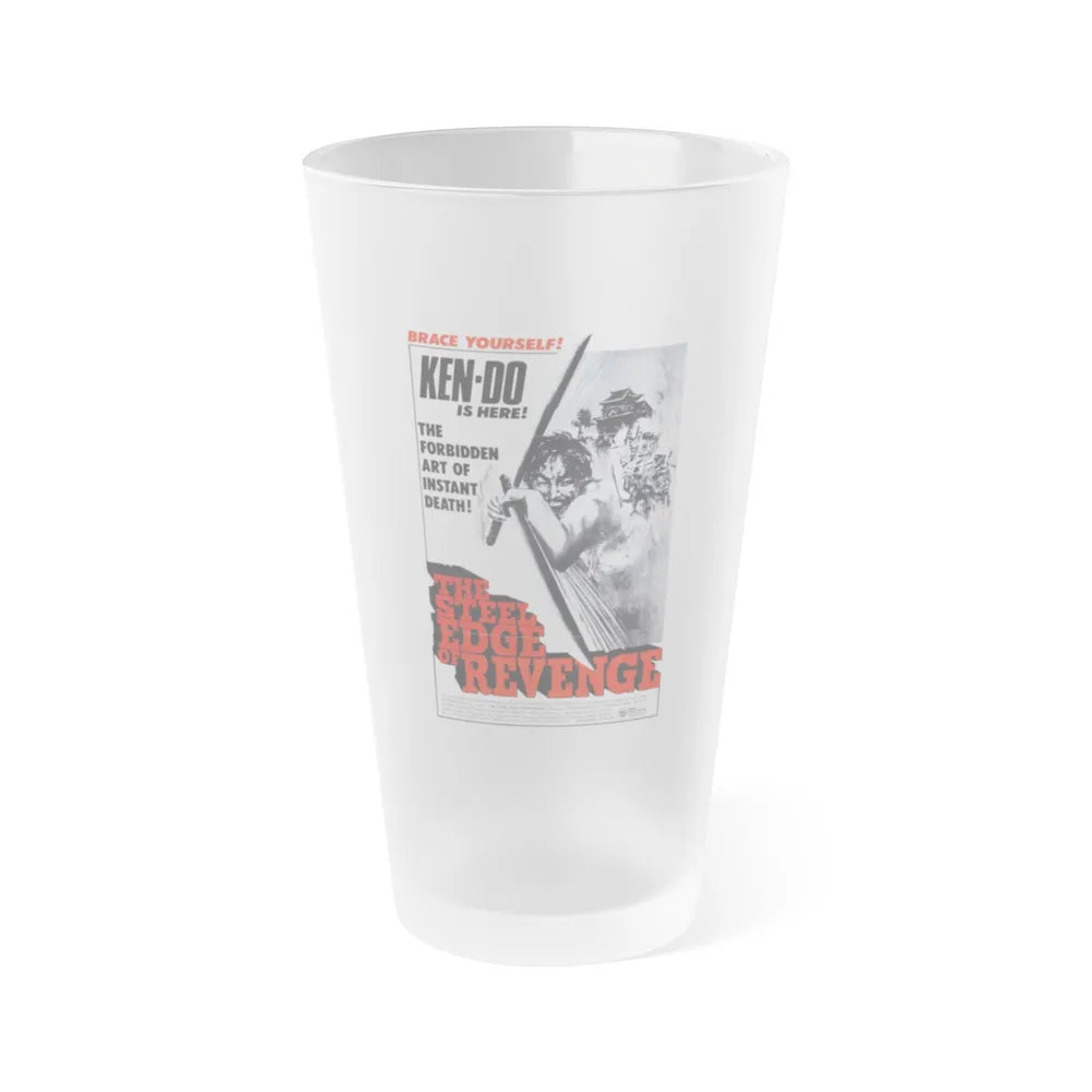 THE STEEL EDGE OF REVENGE 1969 Movie Poster - Frosted Pint Glass 16oz-Go Mug Yourself