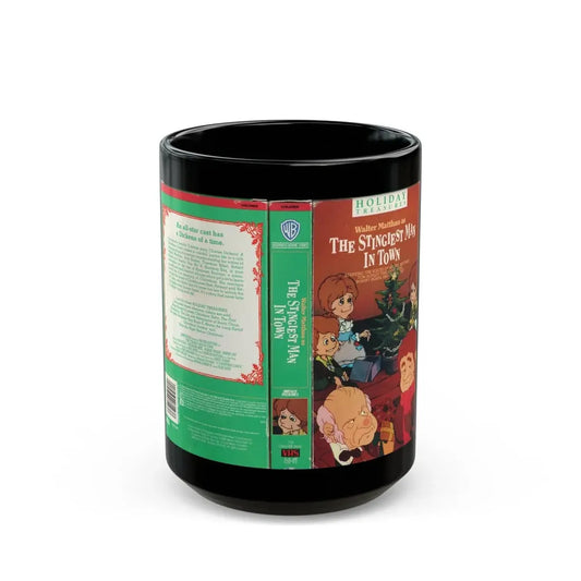 THE STINGIEST MAN IN TOWN (VHS COVER) - Black Coffee Mug 15oz - Go Mug Yourself