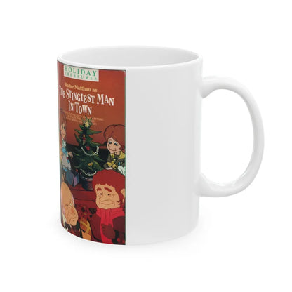 THE STINGIEST MAN IN TOWN (VHS COVER) - White Coffee Mug-Go Mug Yourself