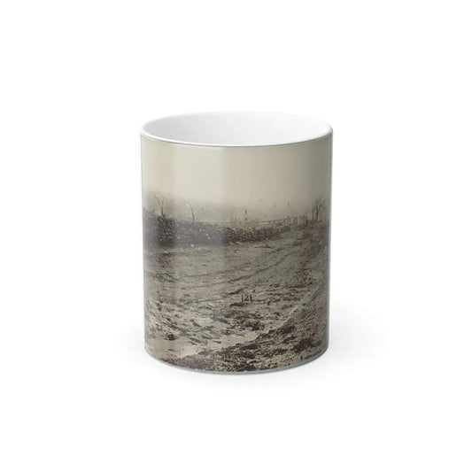 The Stone-Wall  at Foot of Marye's Heights Held by Cobb's Brigade, C.S.A., Dec. 13, 1862(2) (U.S. Civil War) Color Changing Coffee Mug 11oz Default Title 11oz - Go Mug Yourself